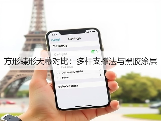 方形蝶形天幕对比:多杆支撑法与黑胶涂层(图1) 方形蝶形天幕对比:多杆支撑法与黑胶涂层(图1)
