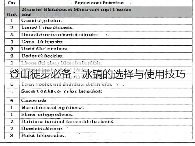 登山徒步必备：冰镐的选择与使用技巧(图3)