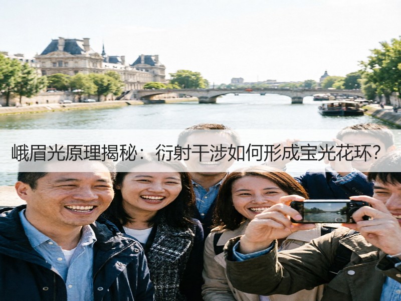 峨眉光原理揭秘：衍射干涉如何形成宝光花环？