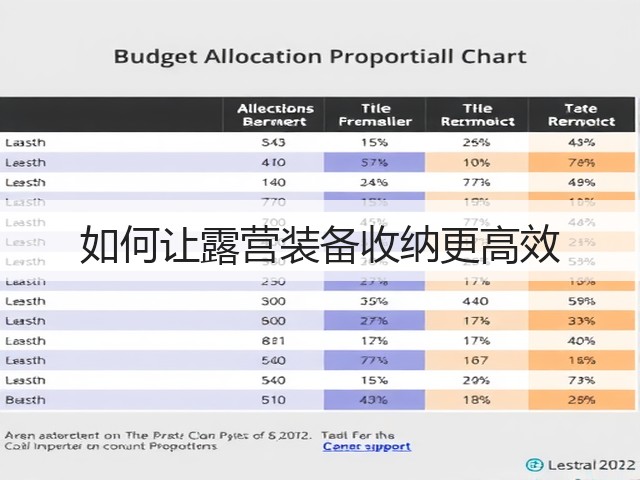 如何让露营装备收纳更高效(图2) 如何让露营装备收纳更高效(图2)