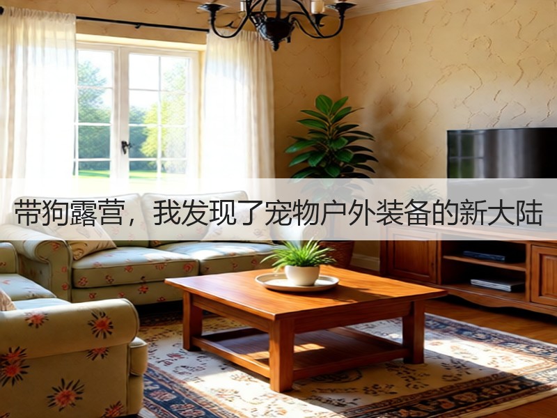带狗露营，我发现了宠物户外装备的新大陆