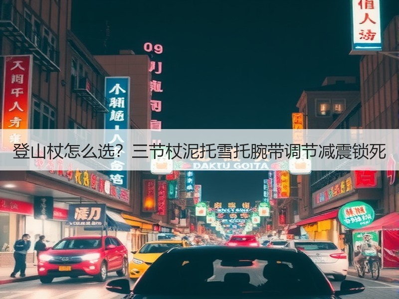 登山杖怎么选？三节杖泥托雪托腕带调节减震锁死