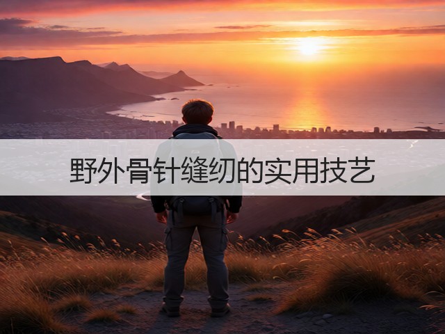 野外骨针缝纫的实用技艺(图1) 野外骨针缝纫的实用技艺(图1)