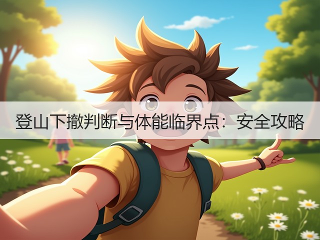 登山下撤判断与体能临界点:安全攻略(图3) 登山下撤判断与体能临界点:安全攻略(图3)