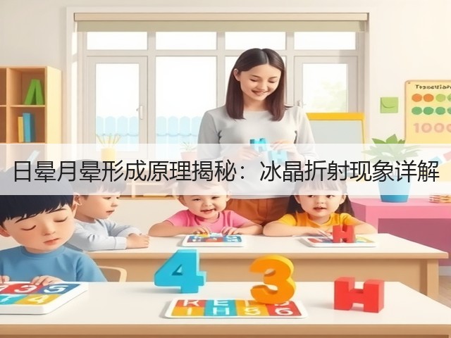 日晕月晕形成原理揭秘:冰晶折射现象详解(图2) 日晕月晕形成原理揭秘:冰晶折射现象详解(图2)