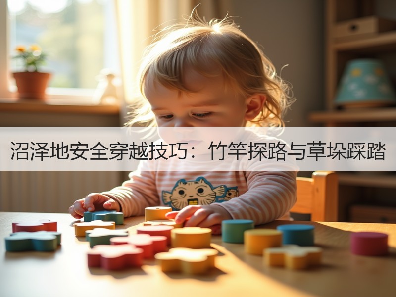 沼泽地安全穿越技巧：竹竿探路与草垛踩踏