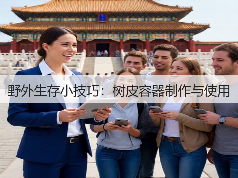 野外生存小技巧：树皮容器制作与使用