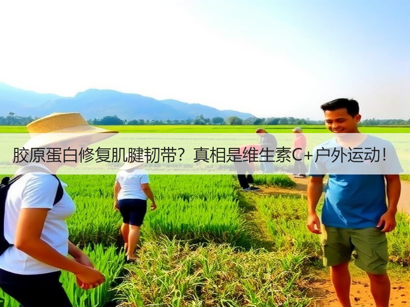 胶原蛋白修复肌腱韧带？真相是维生素C+户外运动！