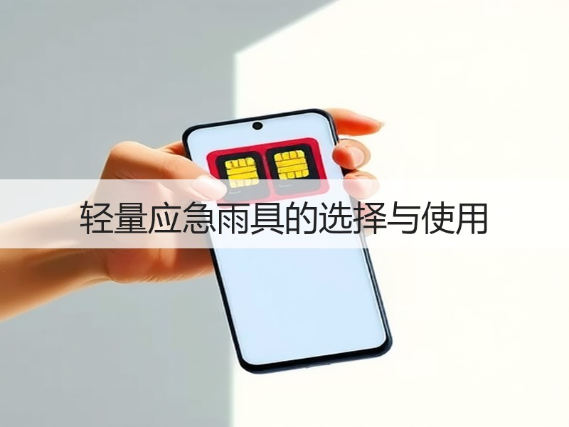 轻量应急雨具的选择与使用