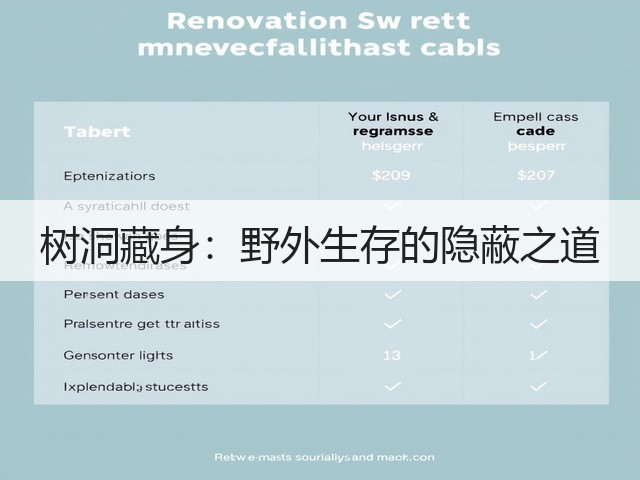 树洞藏身:野外生存的隐蔽之道(图1) 树洞藏身:野外生存的隐蔽之道(图1)