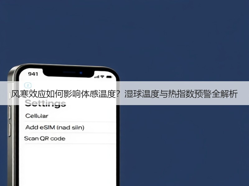 风寒效应如何影响体感温度？湿球温度与热指数预警全解析
