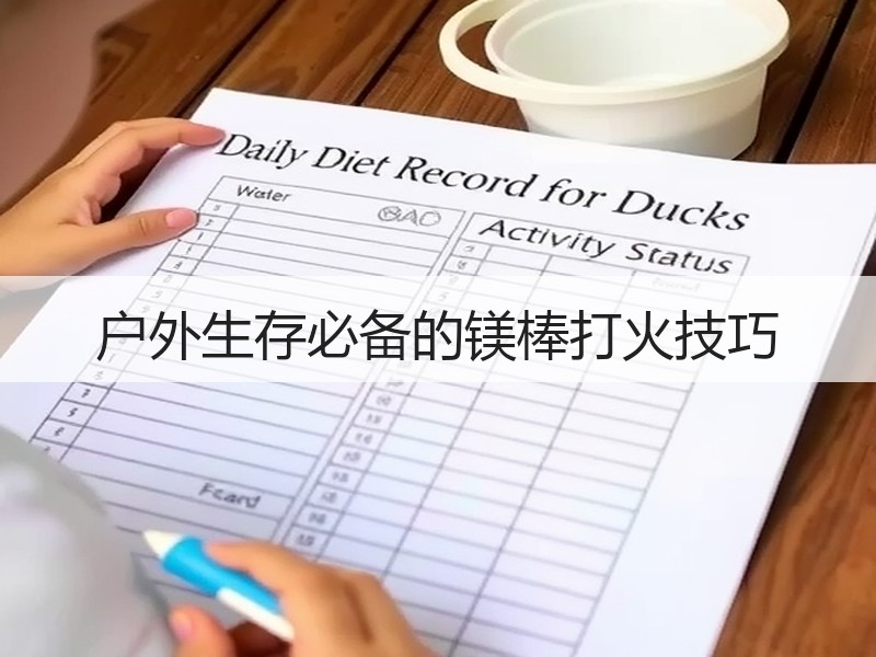 户外生存必备的镁棒打火技巧
