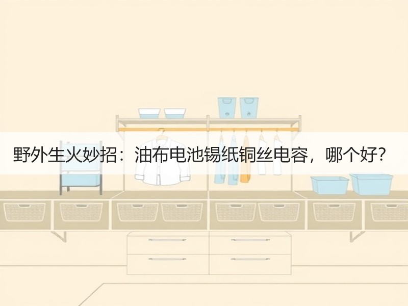 野外生火妙招：油布电池锡纸铜丝电容，哪个好？
