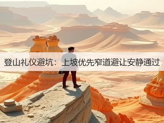 登山礼仪避坑:上坡优先窄道避让安静通过(图2) 登山礼仪避坑:上坡优先窄道避让安静通过(图2)