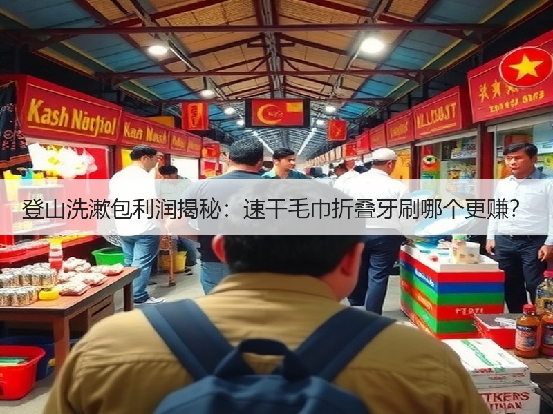 登山洗漱包利润揭秘：速干毛巾折叠牙刷哪个更赚？