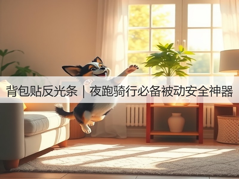 背包贴反光条｜夜跑骑行必备被动安全神器