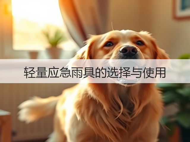 轻量应急雨具的选择与使用(图3)