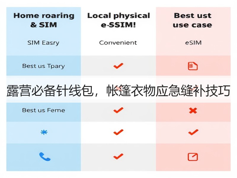 露营必备针线包，帐篷衣物应急缝补技巧