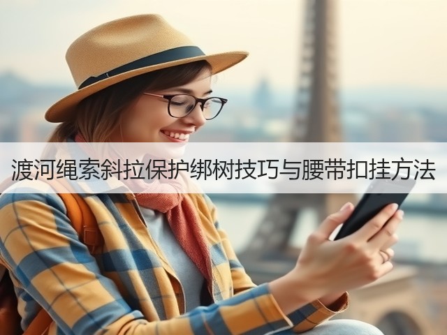 渡河绳索斜拉保护绑树技巧与腰带扣挂方法(图3) 渡河绳索斜拉保护绑树技巧与腰带扣挂方法(图3)
