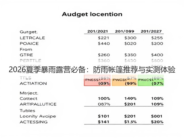 2026夏季暴雨露营必备:防雨帐篷推荐与实测体验(图3) 2026夏季暴雨露营必备:防雨帐篷推荐与实测体验(图3)