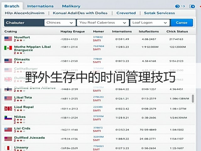 野外生存中的时间管理技巧(图1) 野外生存中的时间管理技巧(图1)