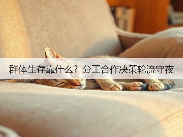 群体生存靠什么?分工合作决策轮流守夜(图1) 群体生存靠什么?分工合作决策轮流守夜(图1)