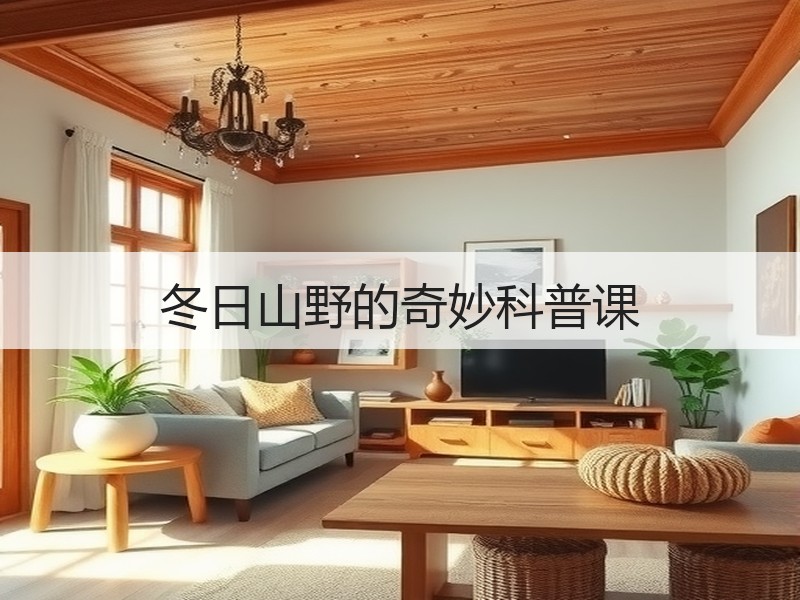 冬日山野的奇妙科普课