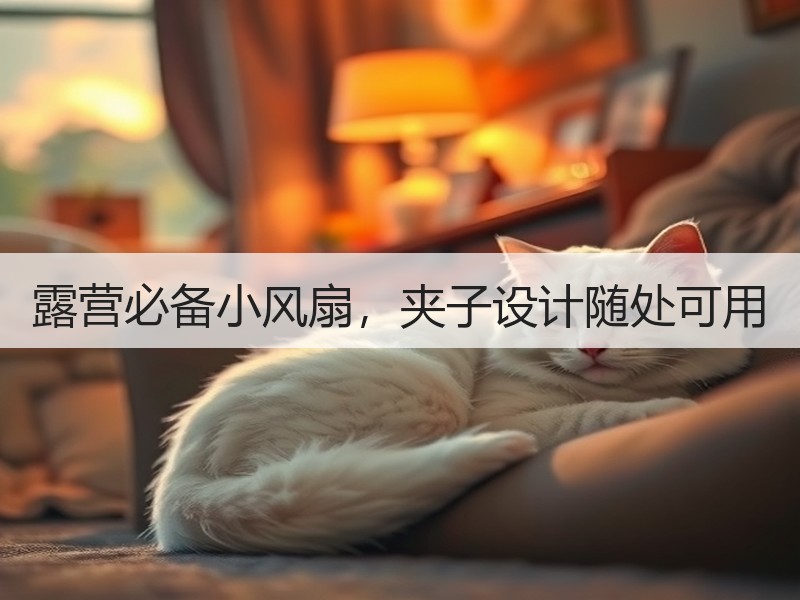 露营必备小风扇，夹子设计随处可用