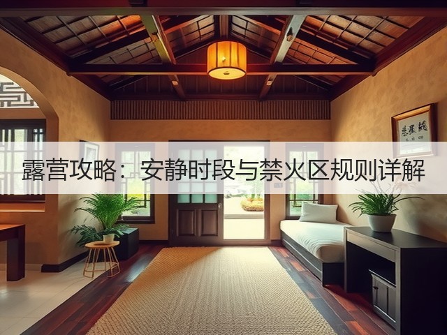 露营攻略:安静时段与禁火区规则详解(图2) 露营攻略:安静时段与禁火区规则详解(图2)