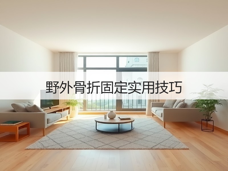 野外骨折固定实用技巧
