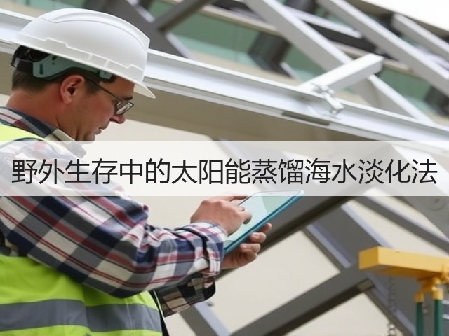 野外生存中的太阳能蒸馏海水淡化法(图3) 野外生存中的太阳能蒸馏海水淡化法(图3)