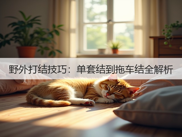 野外打结技巧:单套结到拖车结全解析(图2) 野外打结技巧:单套结到拖车结全解析(图2)