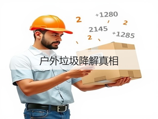 户外垃圾降解真相(图3) 户外垃圾降解真相(图3)