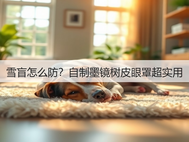 雪盲怎么防？自制墨镜树皮眼罩超实用