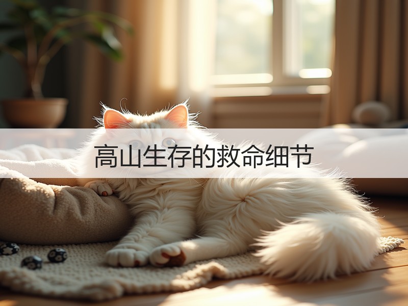 高山生存的救命细节