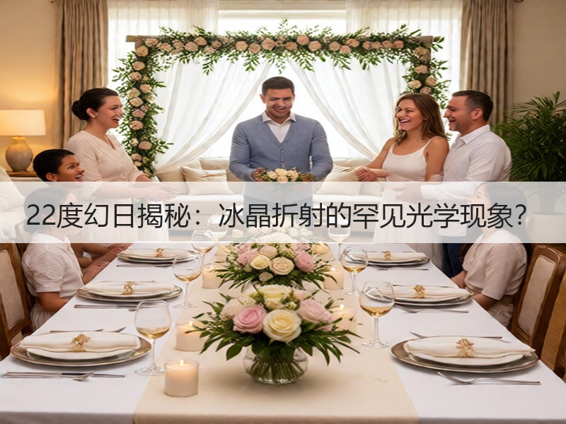 22度幻日揭秘：冰晶折射的罕见光学现象？