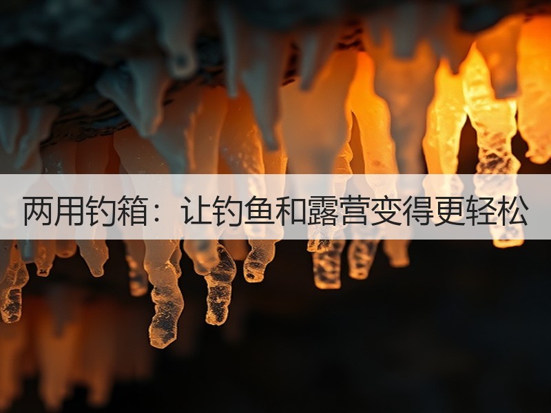 两用钓箱：让钓鱼和露营变得更轻松