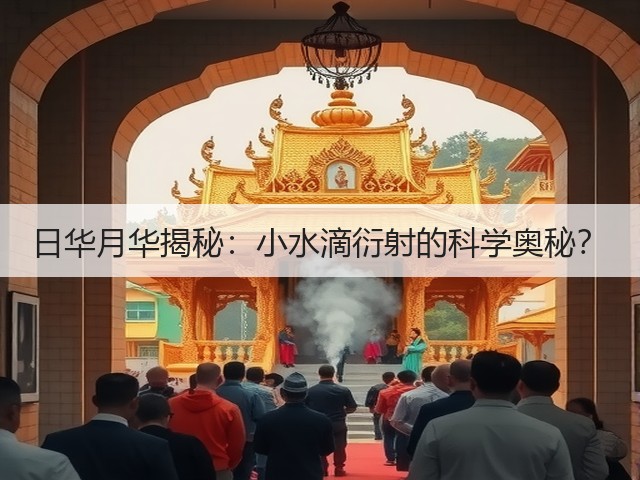 日华月华揭秘:小水滴衍射的科学奥秘?(图1) 日华月华揭秘:小水滴衍射的科学奥秘?(图1)