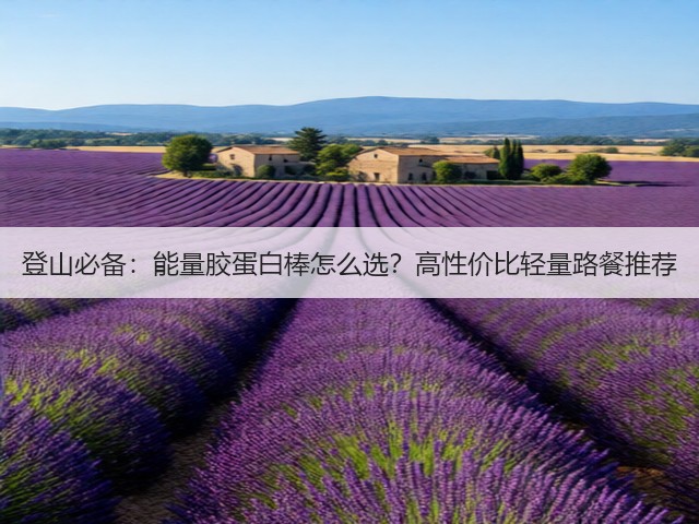 登山必备:能量胶蛋白棒怎么选?高性价比轻量路餐推荐(图1) 登山必备:能量胶蛋白棒怎么选?高性价比轻量路餐推荐(图1)