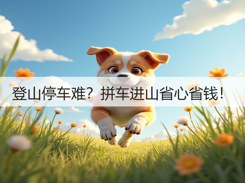 登山停车难？拼车进山省心省钱！