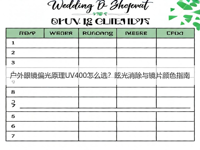 户外眼镜偏光原理UV400怎么选?眩光消除与镜片颜色指南(图1) 户外眼镜偏光原理UV400怎么选?眩光消除与镜片颜色指南(图1)