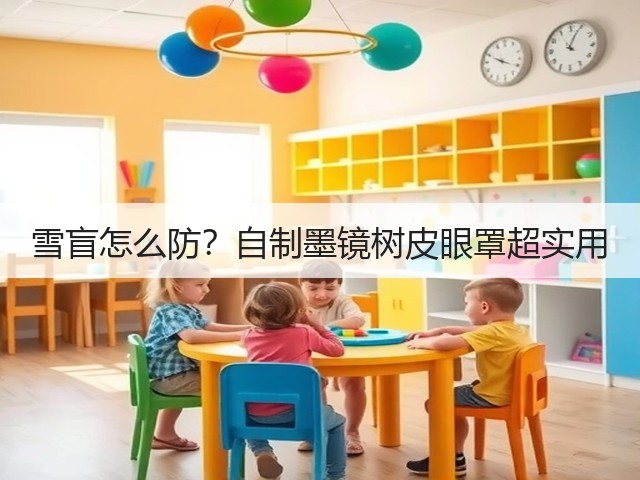 雪盲怎么防?自制墨镜树皮眼罩超实用(图3) 雪盲怎么防?自制墨镜树皮眼罩超实用(图3)