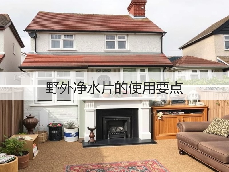 野外净水片的使用要点