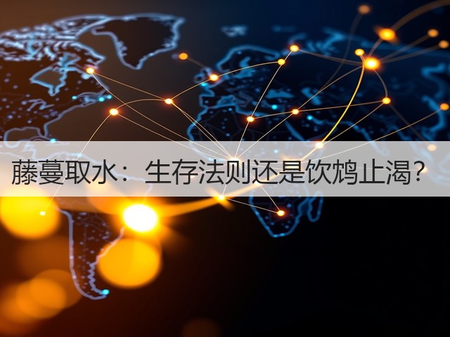 藤蔓取水:生存法则还是饮鸩止渴?(图1) 藤蔓取水:生存法则还是饮鸩止渴?(图1)