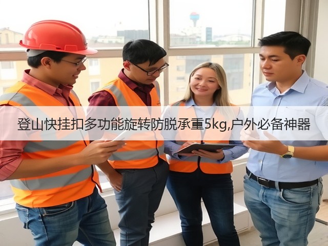登山快挂扣多功能旋转防脱承重5kg,户外必备神器(图1) 登山快挂扣多功能旋转防脱承重5kg,户外必备神器(图1)