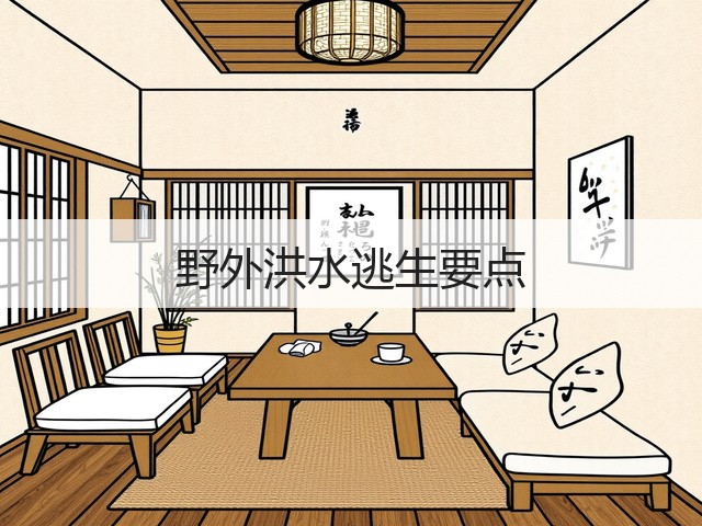 野外洪水逃生要点(图3) 野外洪水逃生要点(图3)