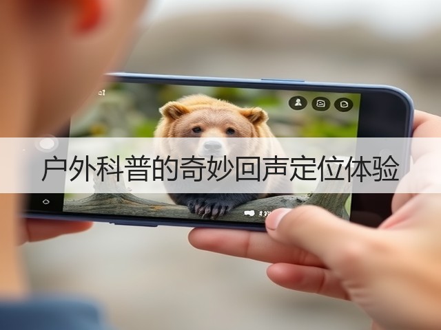户外科普的奇妙回声定位体验(图2) 户外科普的奇妙回声定位体验(图2)