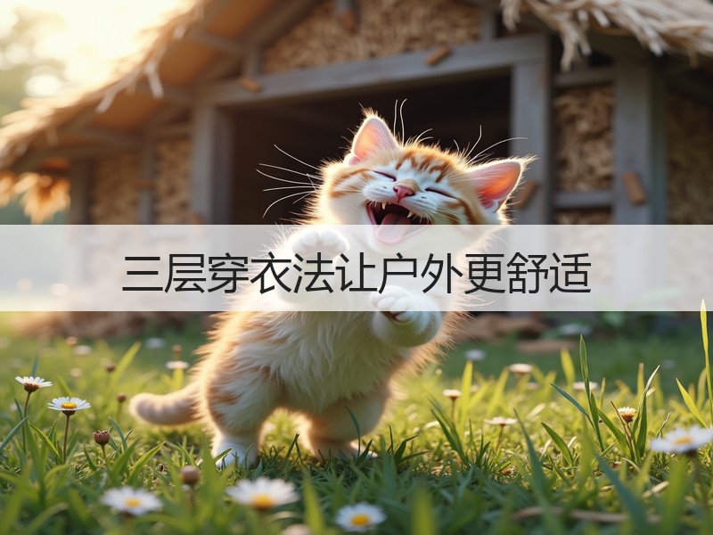 三层穿衣法让户外更舒适