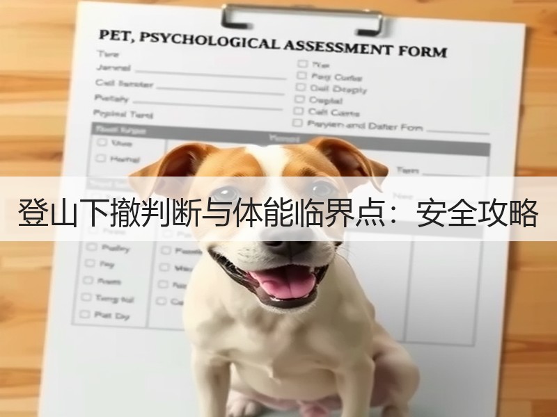 登山下撤判断与体能临界点：安全攻略