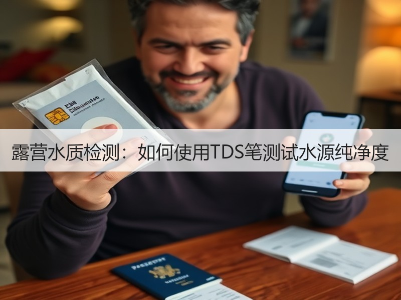 露营水质检测：如何使用TDS笔测试水源纯净度